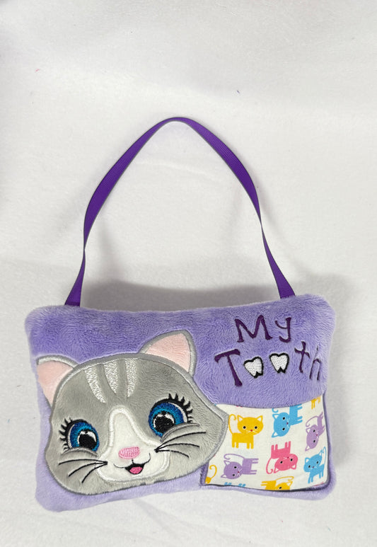 Large Cat Tooth Fairy Pillow