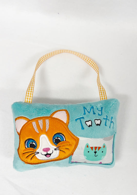 Small Orange Cat Tooth Fairy Pillow