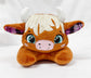 Large Highland Cow Tummy Time Buddy