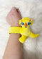 Yellow Triceratops Slap Band Bracelet