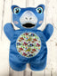 Large Blue T-Rex Flat Body Lovey
