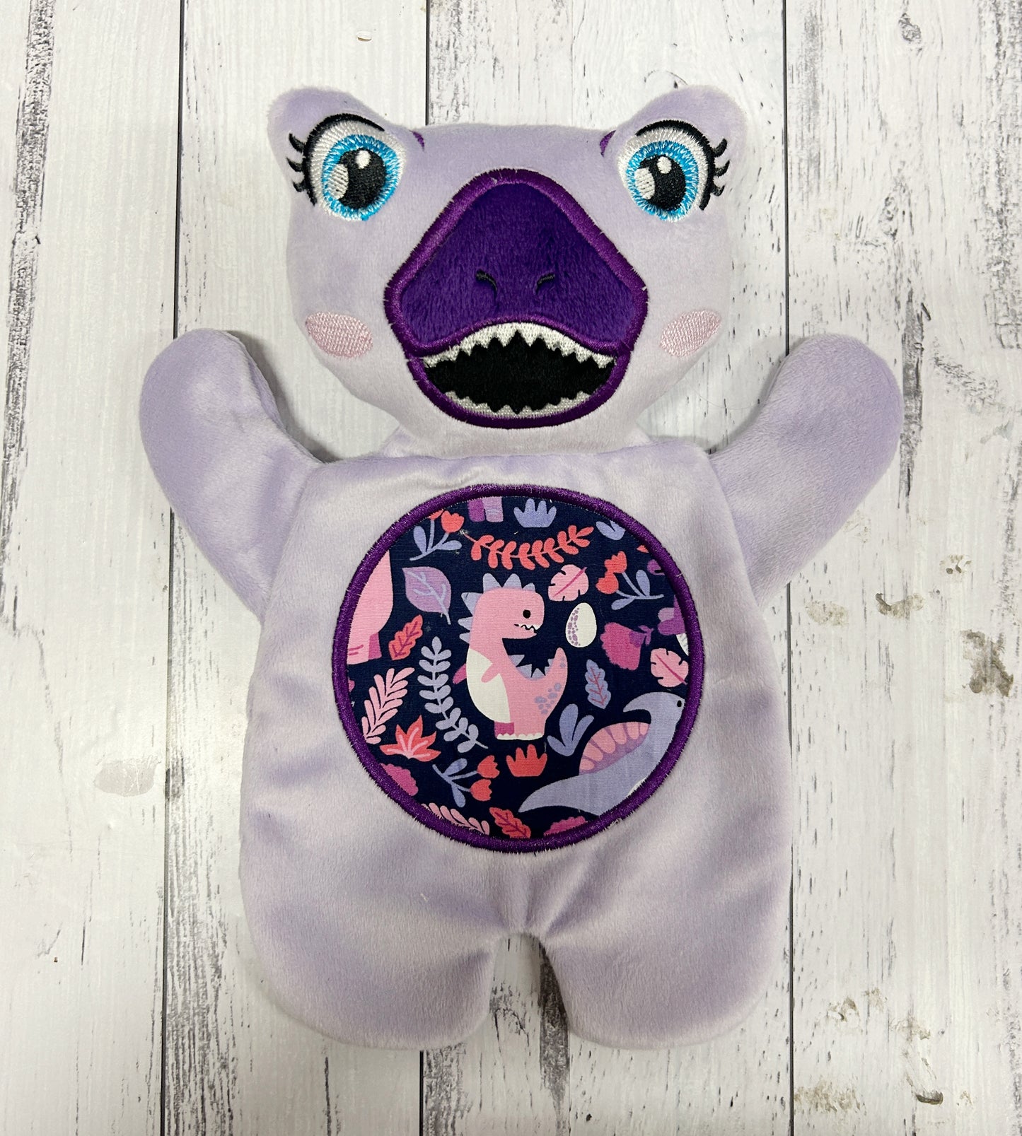 Medium Purple T-Rex Flat Body Lovey