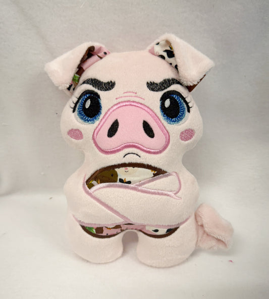Large Pig Bad Mood Brigade Stuffie