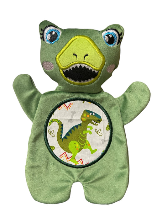 Medium Green T-Rex Flat Body Lovey
