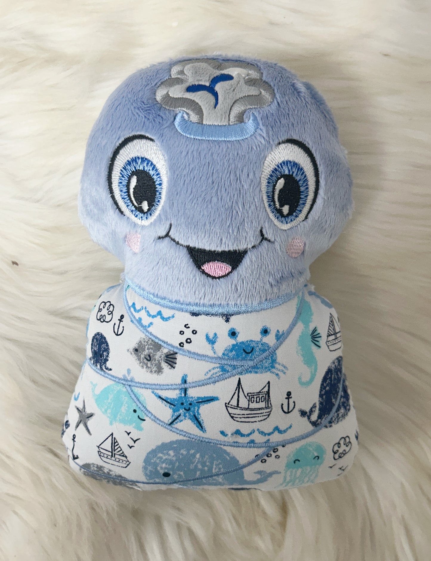 Large Whale Swaddle Stuffie