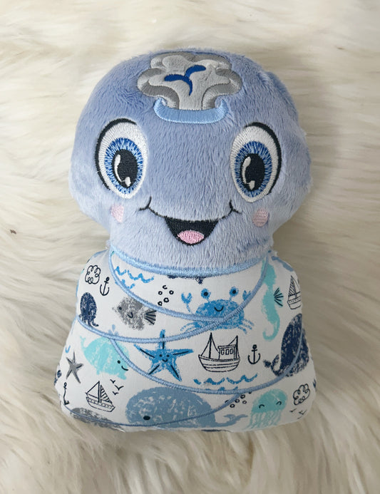 Large Whale Swaddle Stuffie