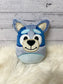 Large Blue Dog Eggie Stuffie