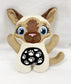 Medium Huggable Siamese Cat Stuffie