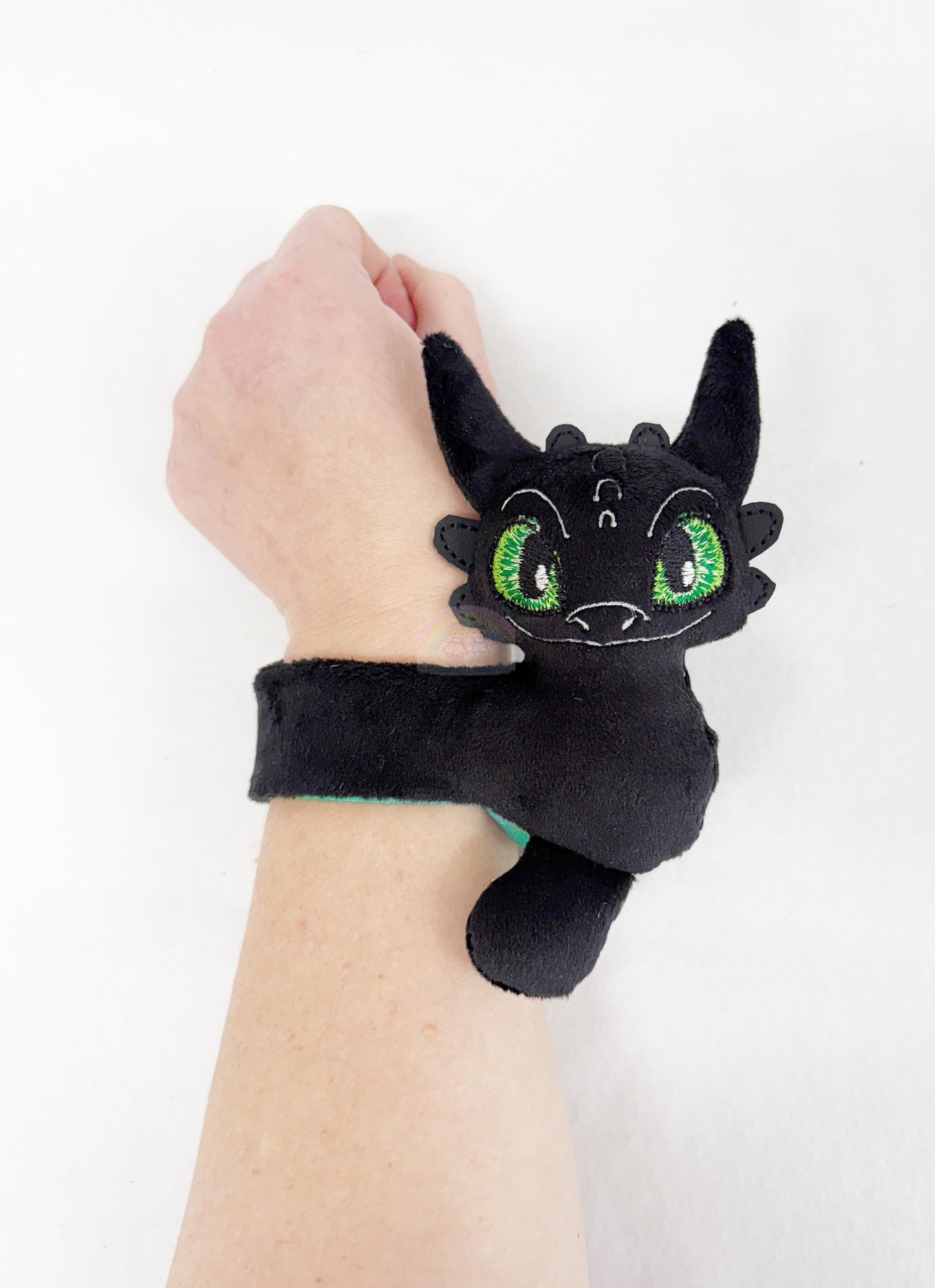 Black Night Dragon Slap Band Bracelet