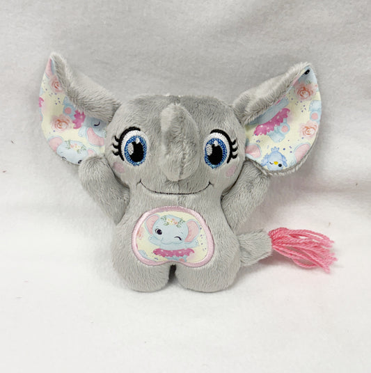 Medium Elephant with 3D trunk Stuffie