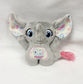 Medium Elephant with 3D trunk Stuffie