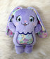 Medium Huggable Purple Bunny Stuffie