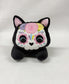 Medium Sugar Skull Kitty Tummy Time Stuffie