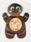 Large Dark Brown Gingerbread Flat Body Lovey