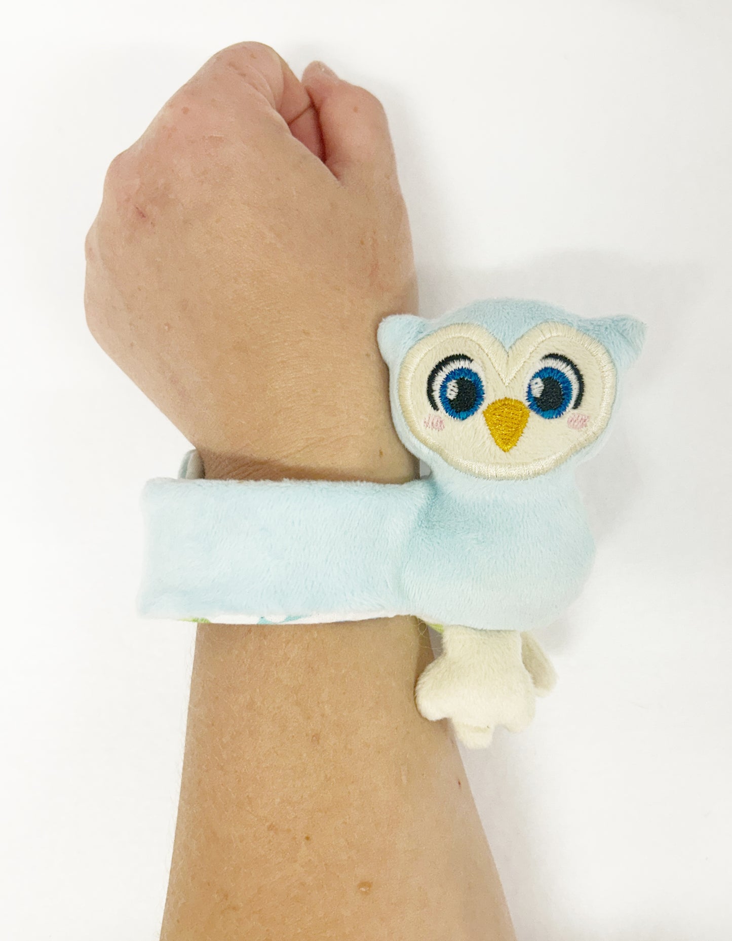 Blue Owl Slap Band Bracelet