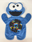Large Blue Monster Flat Body Lovey