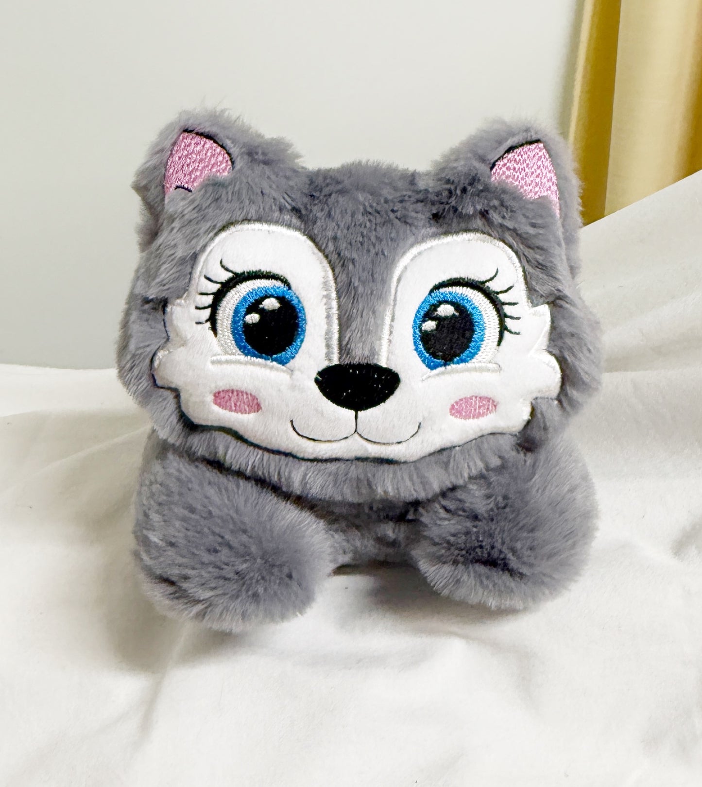 Large Wolf Tummy Time Buddy