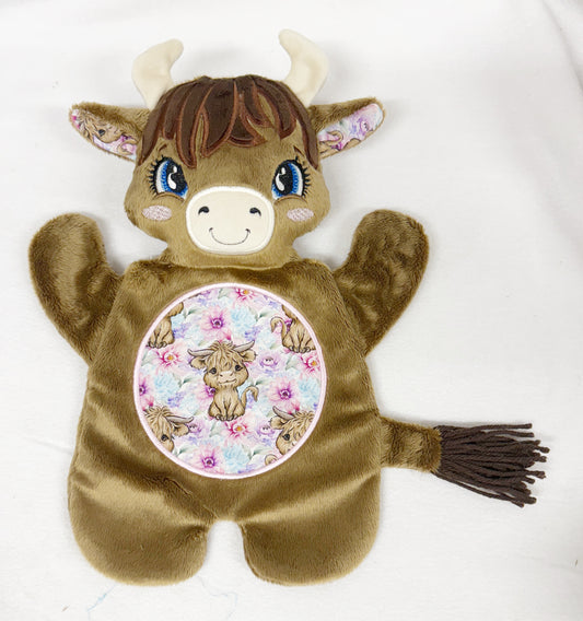 Large Highland Cow Flat Body Lovey