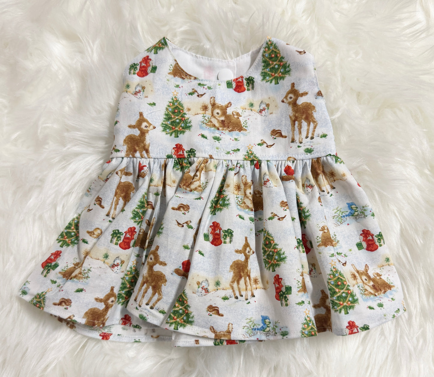 Vintage Reindeer Christmas Dress
