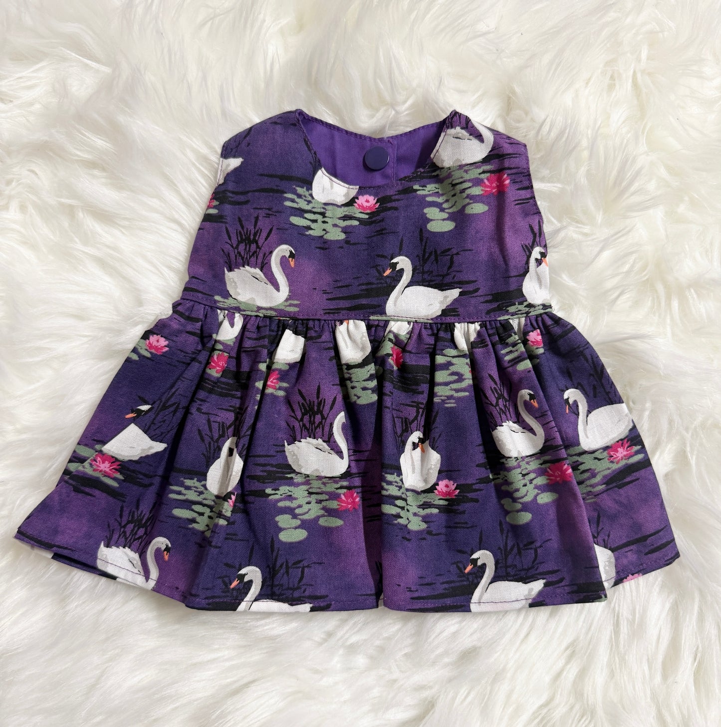 Purple Swans Dress