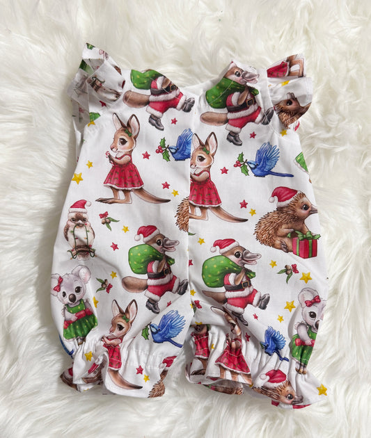 White Christmas Romper