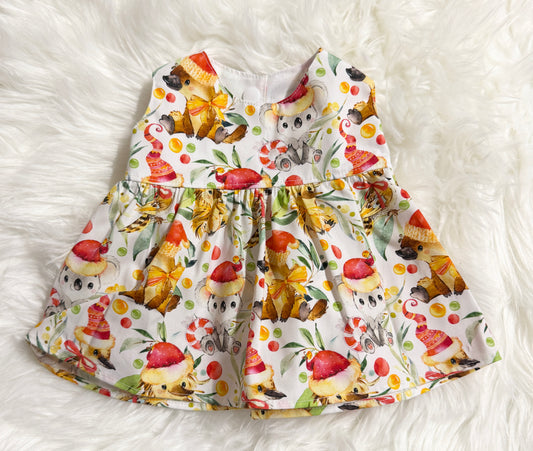 Aussie Animals Hats Christmas Dress