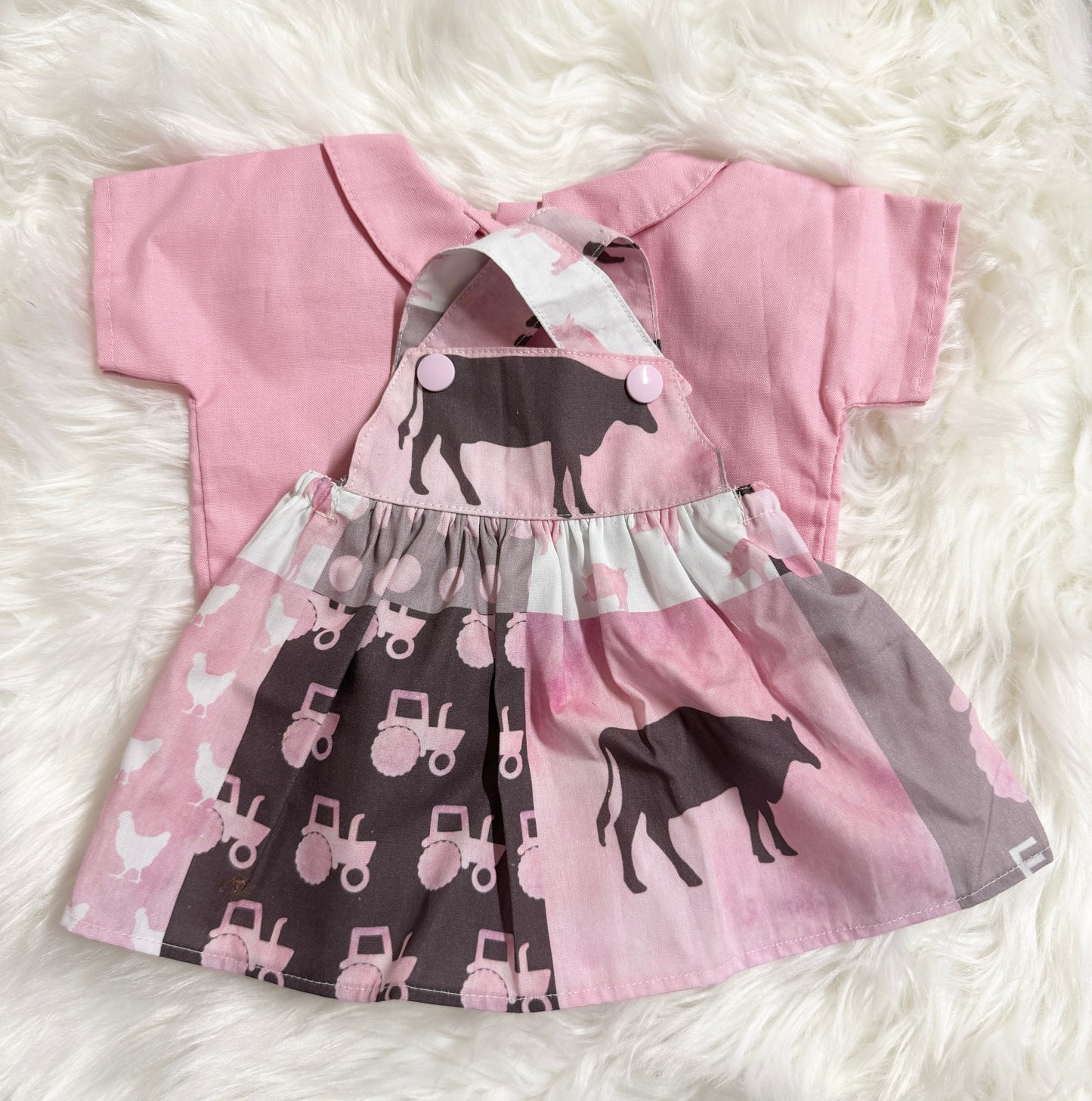 Pink Farm Pinafore