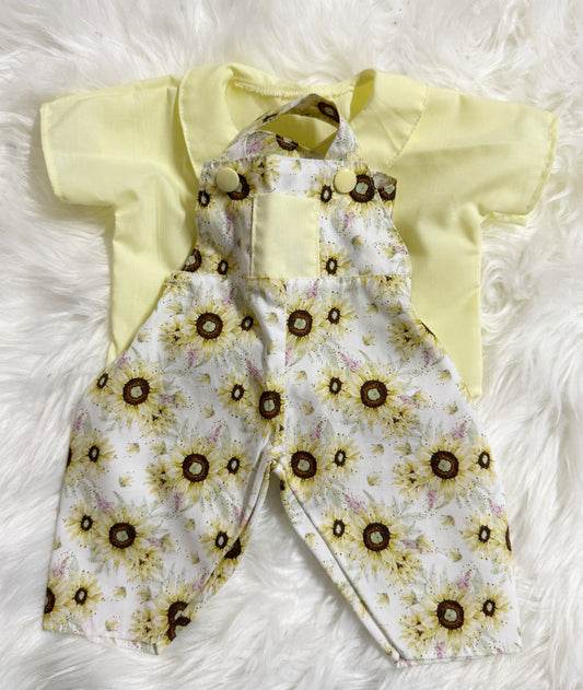 Lemon Sunflower Overalls