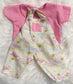 Lemon and Pink Clouds Overalls