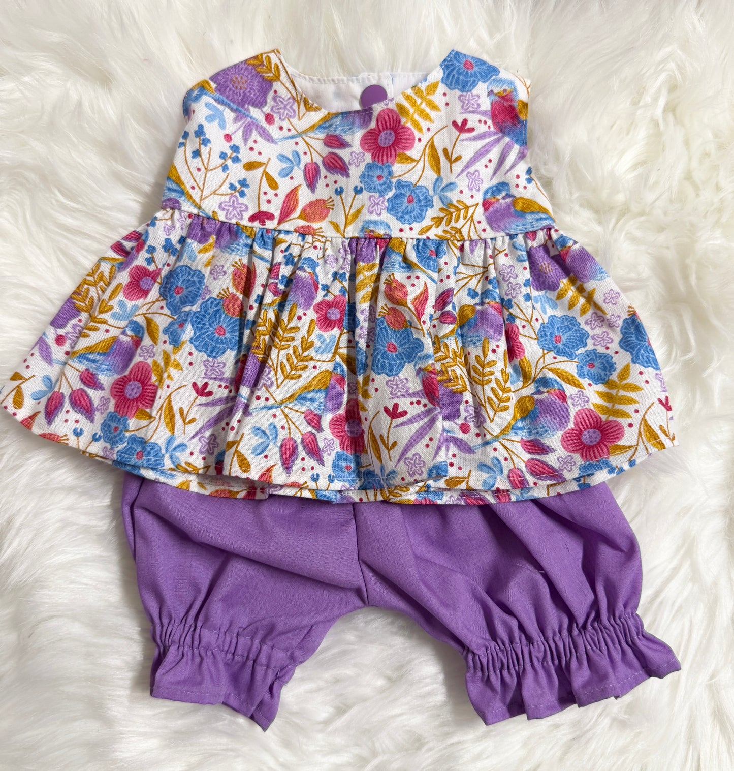 Purple Vines Top and Bloomer Set