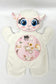 Large Cream Girl Lamb Flat Body Lovey