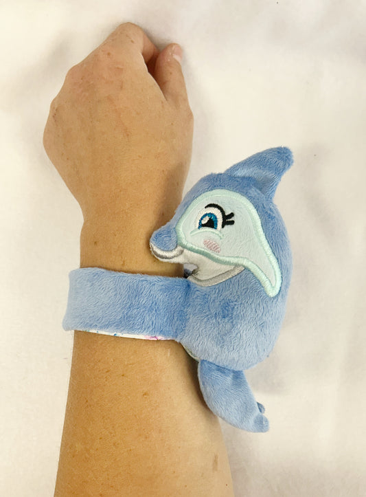 Blue Dolphin Slap Band Bracelet