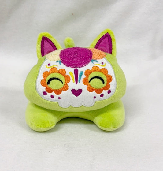 Large Sugar Skull Kitty Tummy Time Stuffie