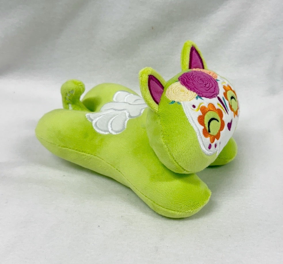 Large Sugar Skull Kitty Tummy Time Stuffie