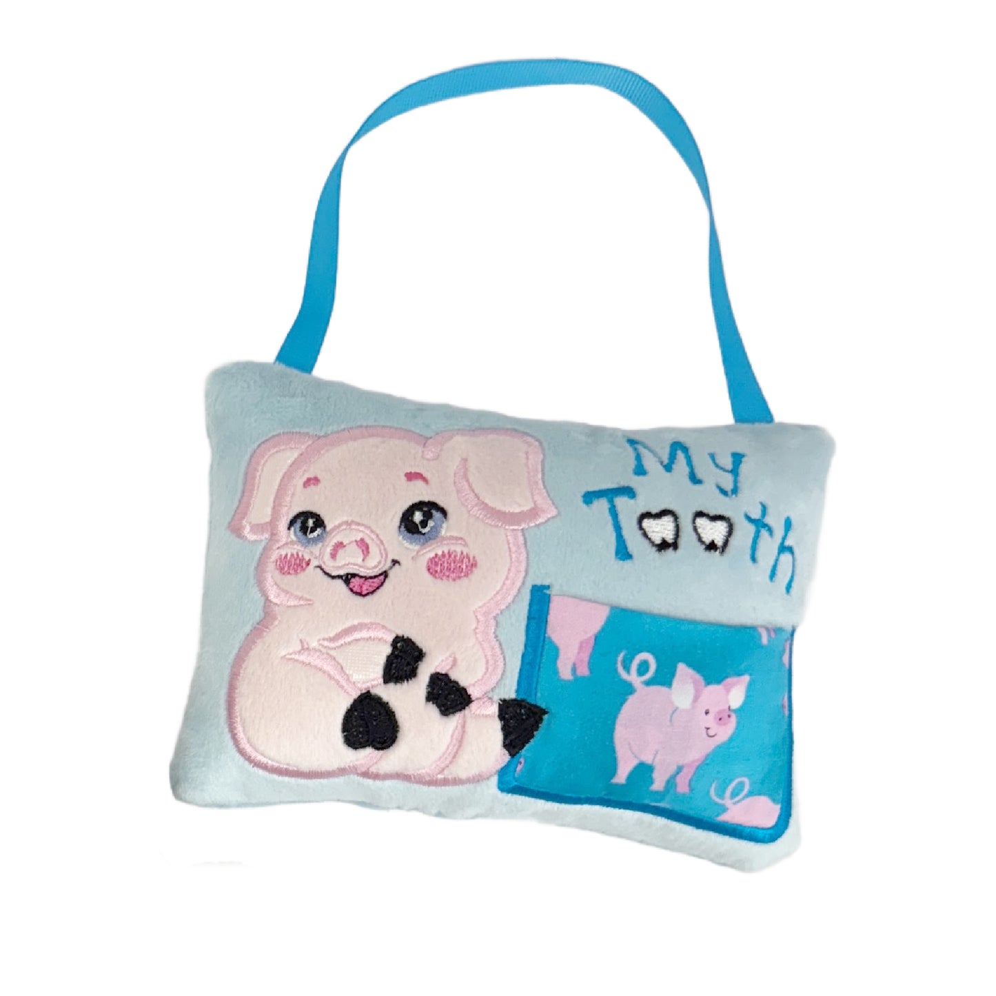 Small Pink Pig Tooth Fairy Pillow