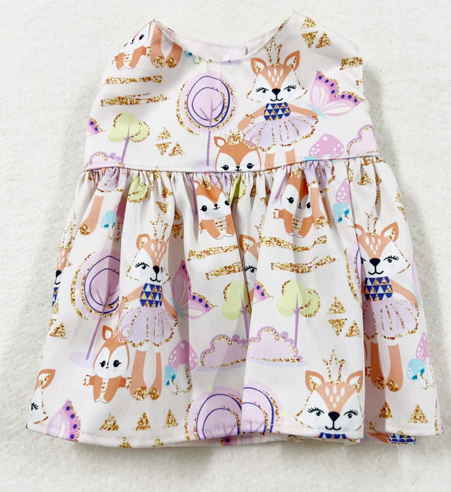 Pink Cutie Foxes Dress