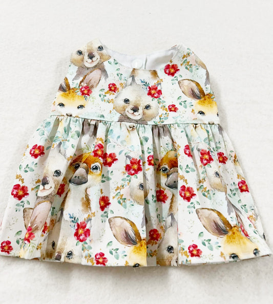 Floral Platypus and Kangaroo Dress