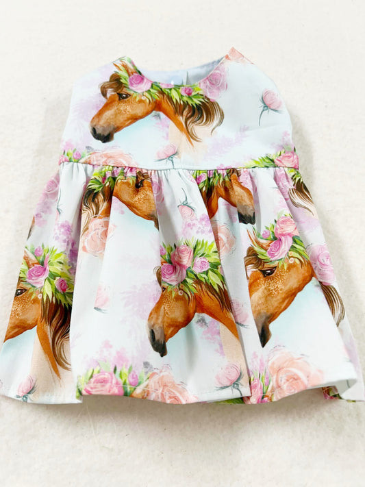 Floral Horses Dress