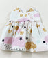 White Glitter Clouds Dress