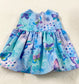 Purple Blue Butterfly Dress