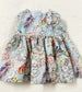 Native Animals Pale Blue Dress