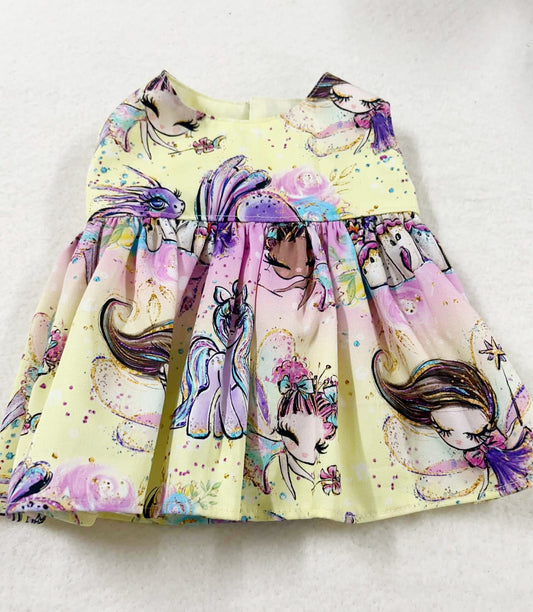 Yellow Fairy Unicorn Dress