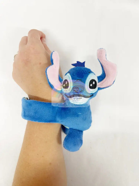 Blue Alien Slap Band Bracelet